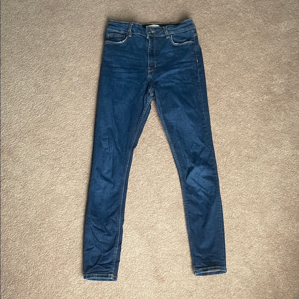 Zara women Dark Blue Skinny Jeans